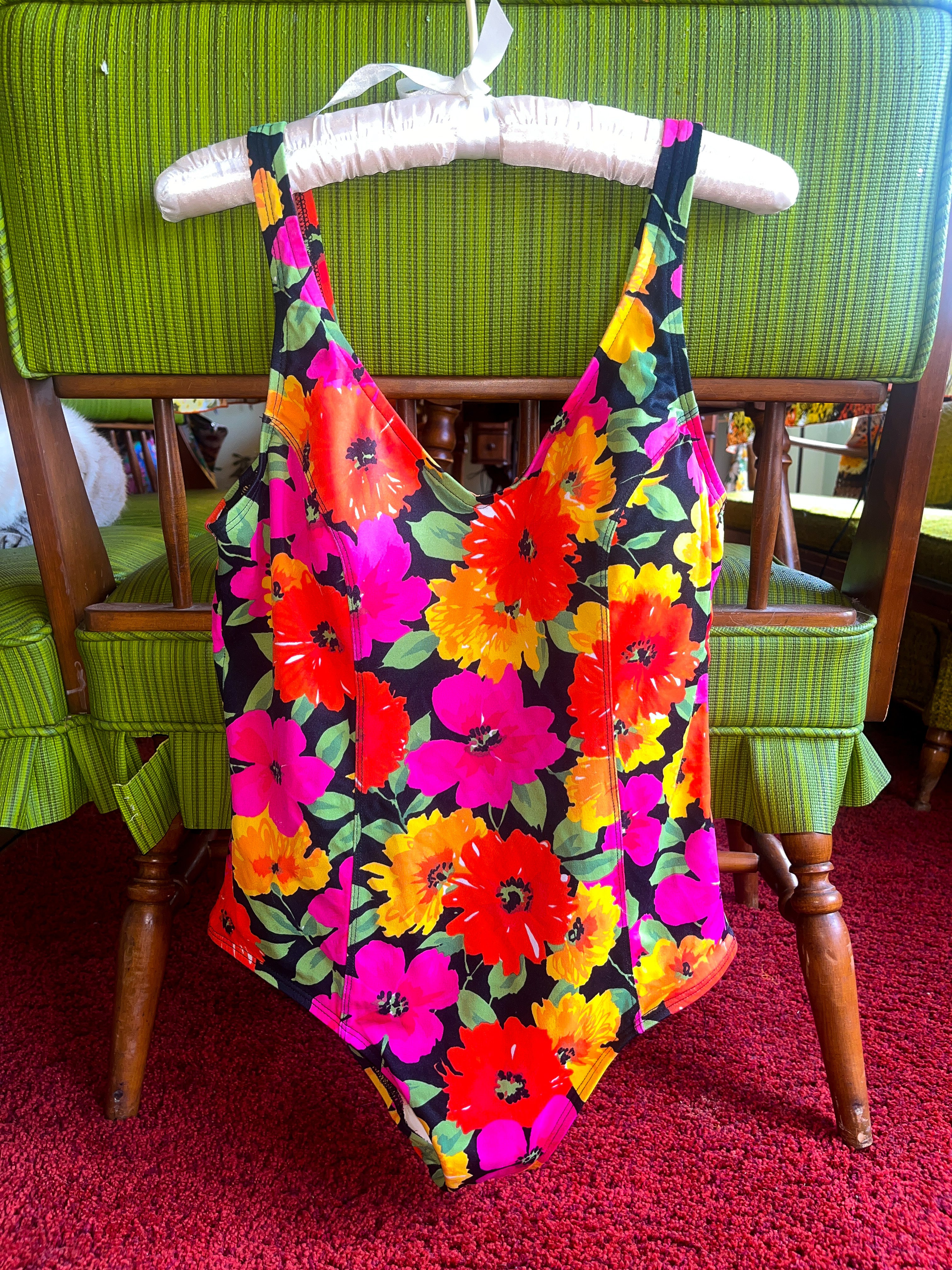 Vintage Floral One-Piece swimsuit