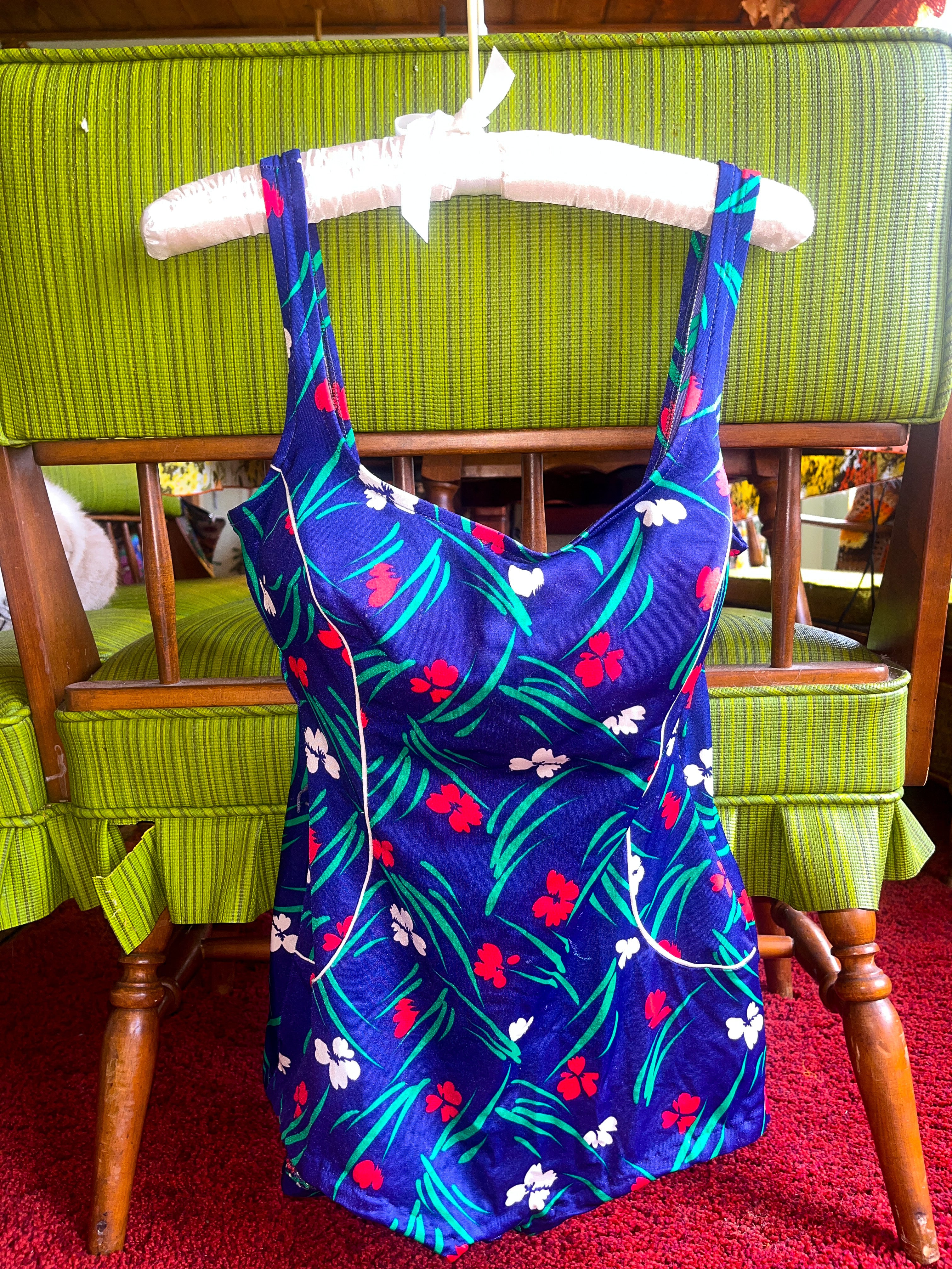 Vintage Floral Swimsuit