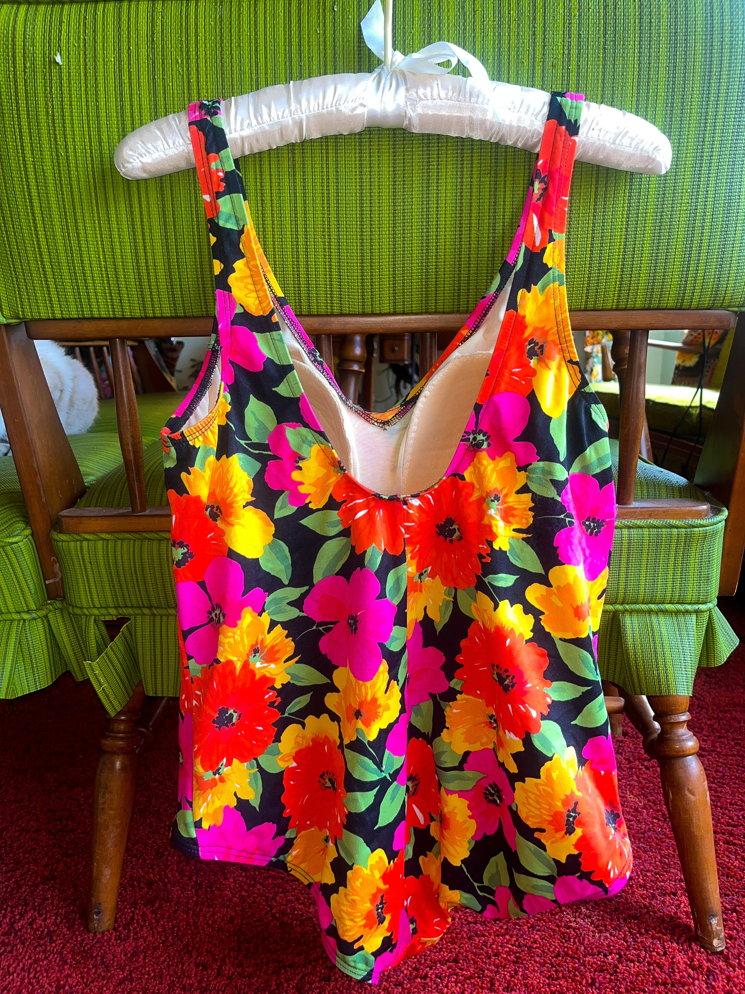 Vintage Floral One-Piece swimsuit