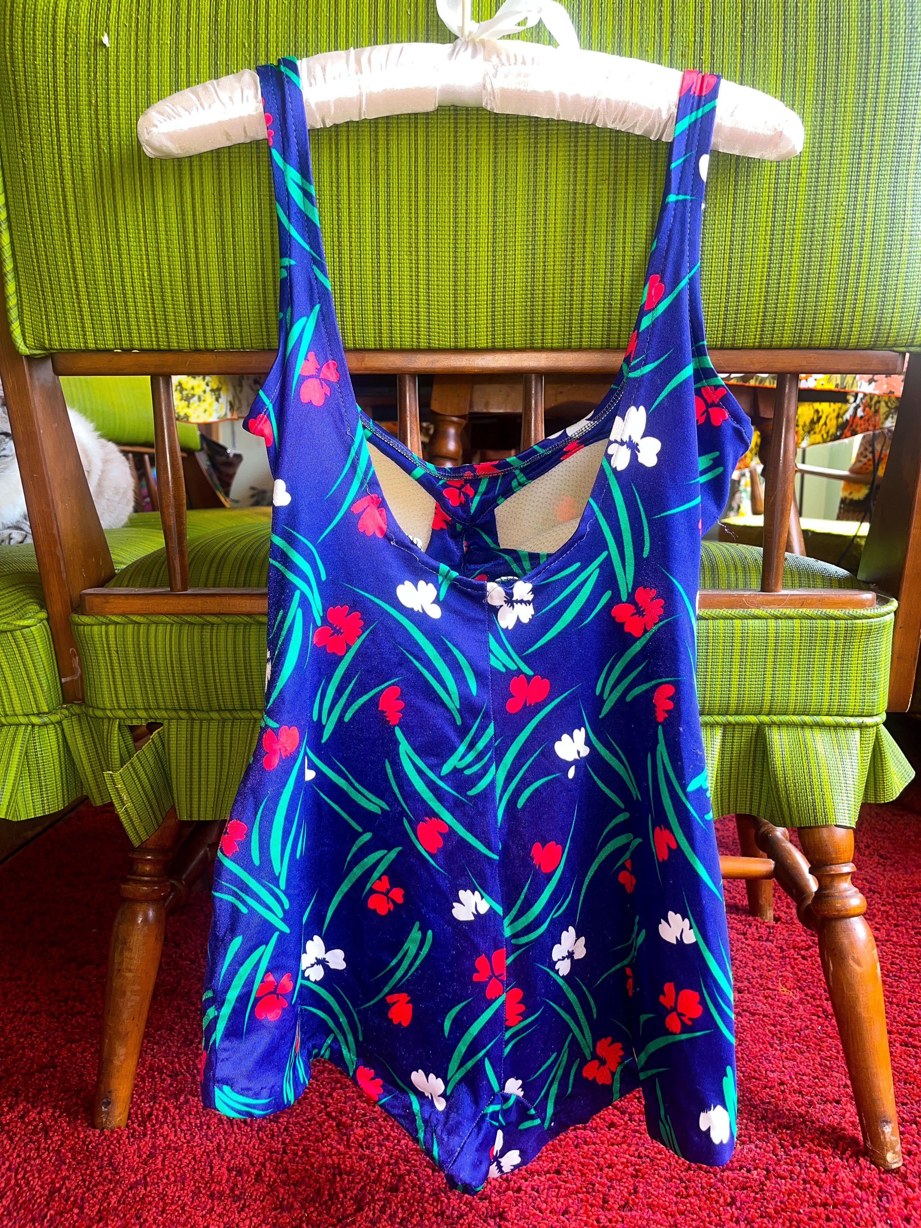 Vintage Floral Swimsuit